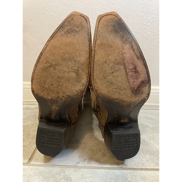 "Corral Women Style G1185 Brown & Dark Brown Embroidered Cowboy Boots 8" - Picture 16 of 16